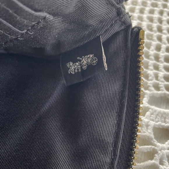 Coach Signature Black and Brown Wristlet - Picture 8 of 9